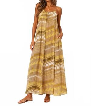 NEW PEARL AND CAVIAR nemisis maxi dress in beige